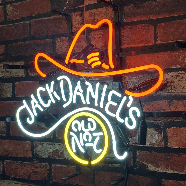 Jack Daniel's Old No.7 Whiskey Logo Neon Light Sign