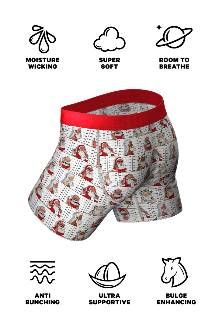 The Jailbird | Mugshot Santa Ball Hammock® Pouch Underwear