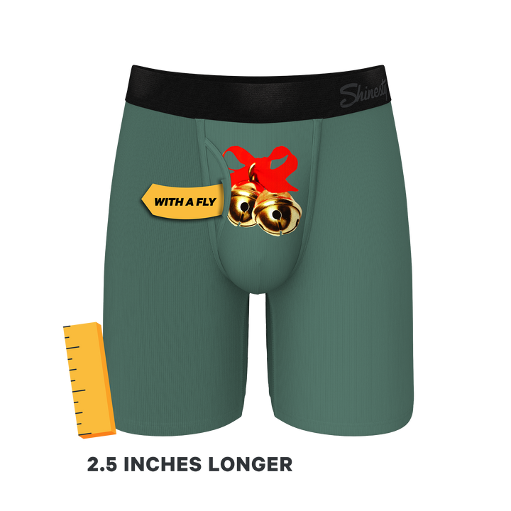The Jingles | Christmas Bells Long Leg Ball Hammock® Pouch Underwear With Fly