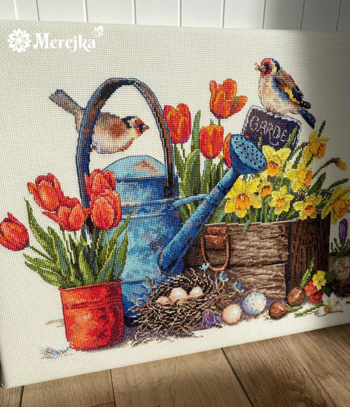 Spring Garden K-251 Counted Cross-Stitch Kit