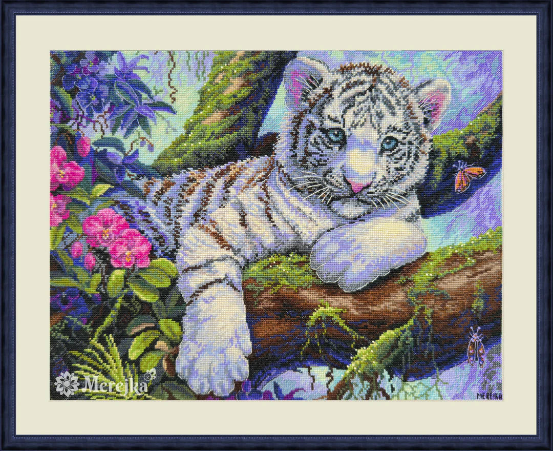 White Tiger K-260 Counted Cross-Stitch Kit