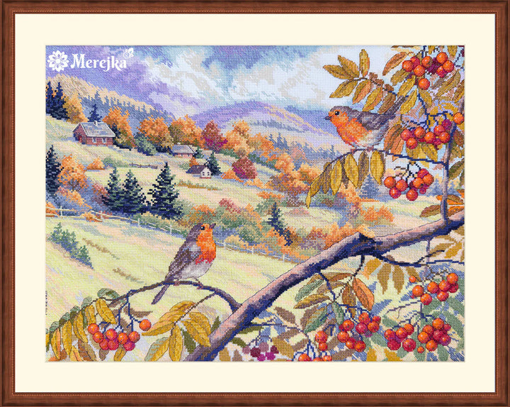 Hills Laced with Gold Counted Cross Stitch Kit by Merejka K-274