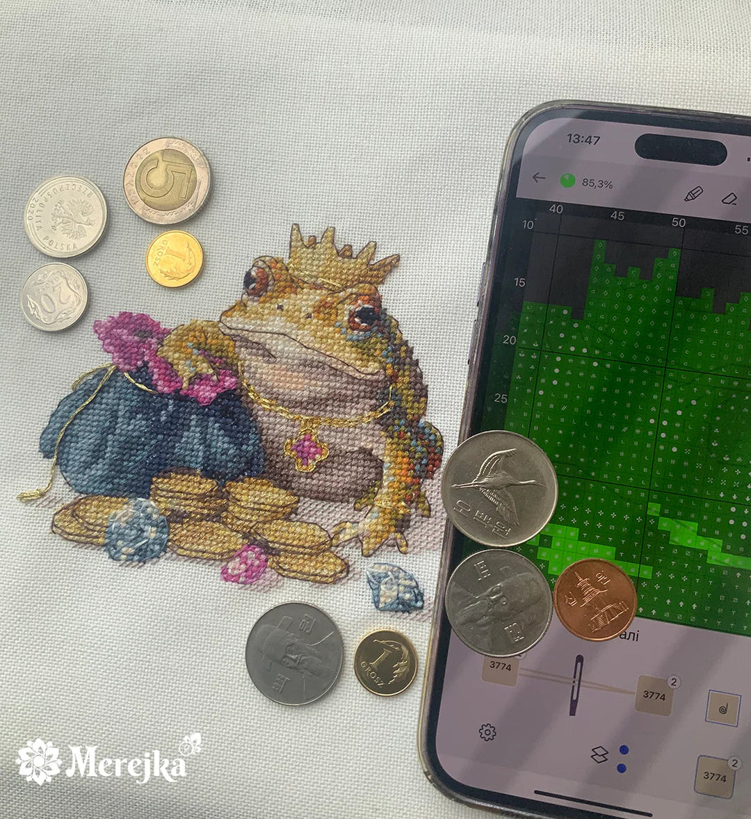 Golden Toad K-280A Counted Cross-Stitch Kit