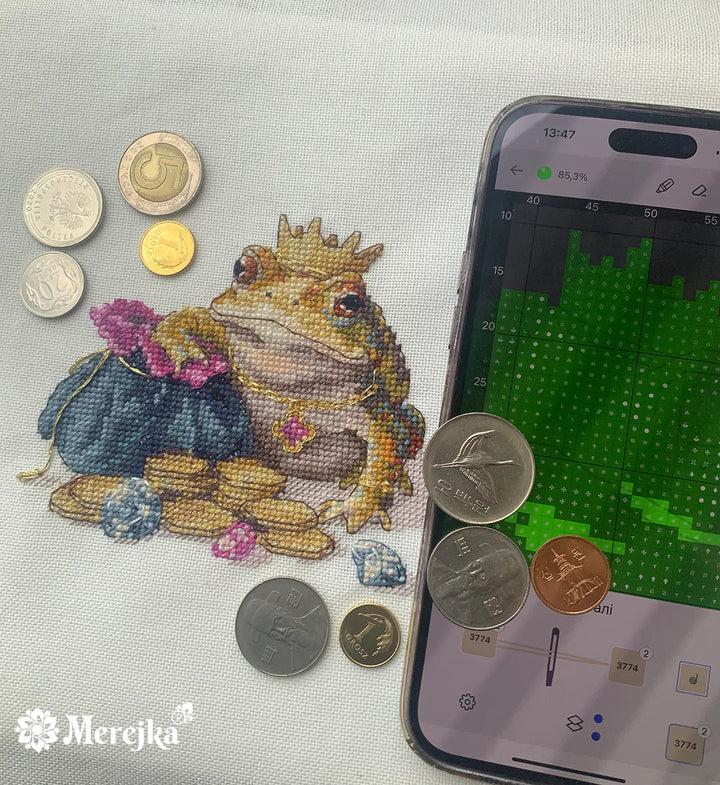 Golden Toad K-280A Counted Cross-Stitch Kit