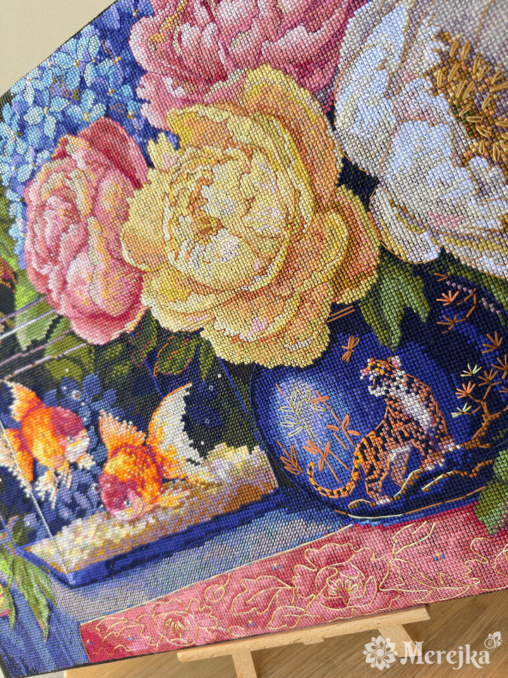 Silent Dialogue Counted Cross Stitch Kit by Merejka K-282