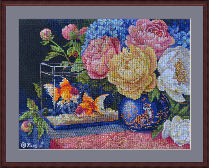 Silent Dialogue Counted Cross Stitch Kit by Merejka K-282