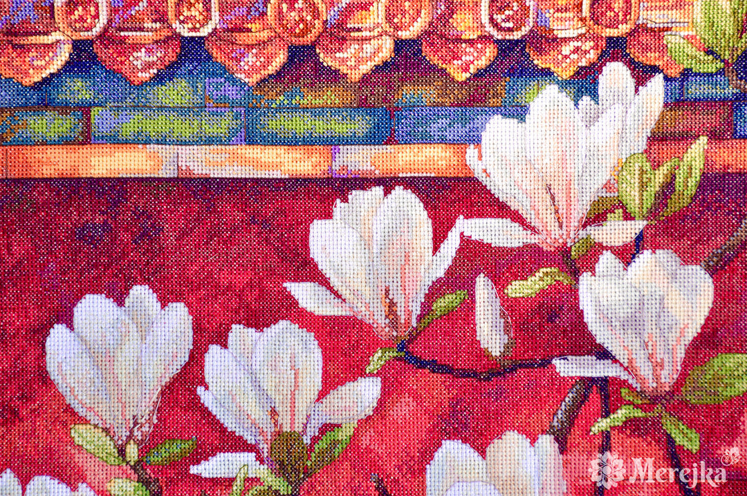 Magnolia Counted Cross Stitch Kit by Merejka K-292