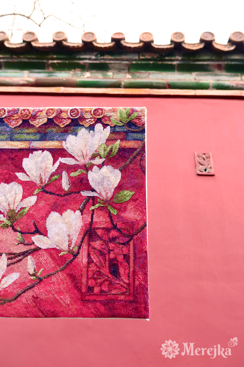 Magnolia Counted Cross Stitch Kit by Merejka K-292