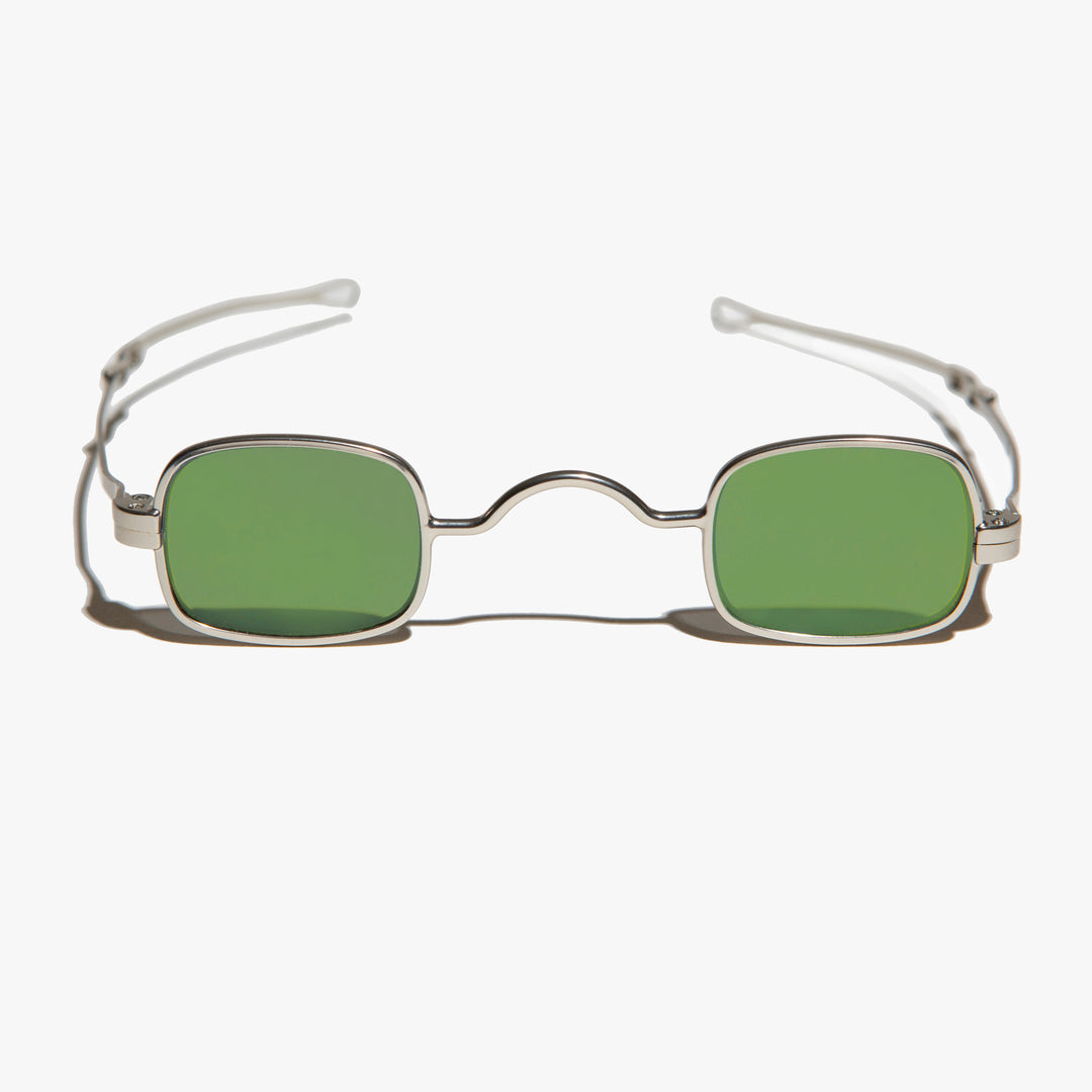 Tiny Rectangular Spectacle Sunglass with Sliding Temples - Kane