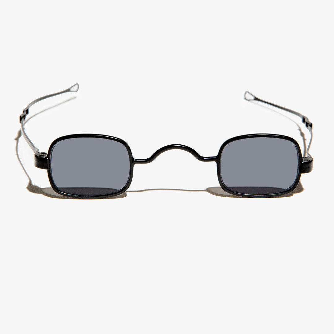 Tiny Rectangular Spectacle Sunglass with Sliding Temples - Kane