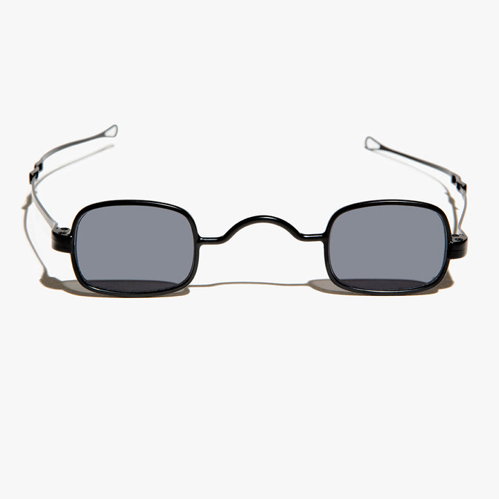 Tiny Rectangular Spectacle Sunglass with Sliding Temples - Kane