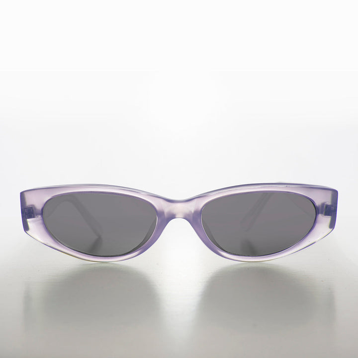 Edgy Rectangular Iridescent Vintage Sunglass - Kaile
