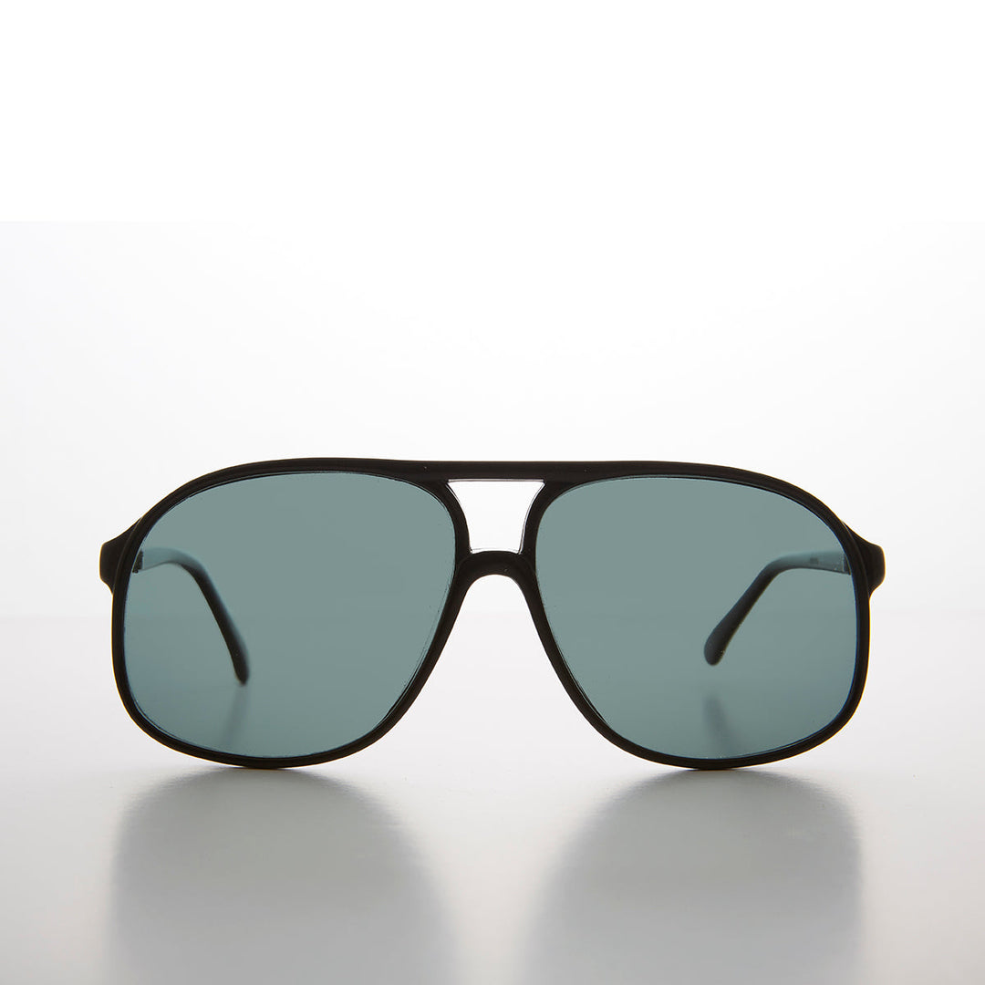 Large Square Polarized 80s Aviator Sunglass - Kyoto