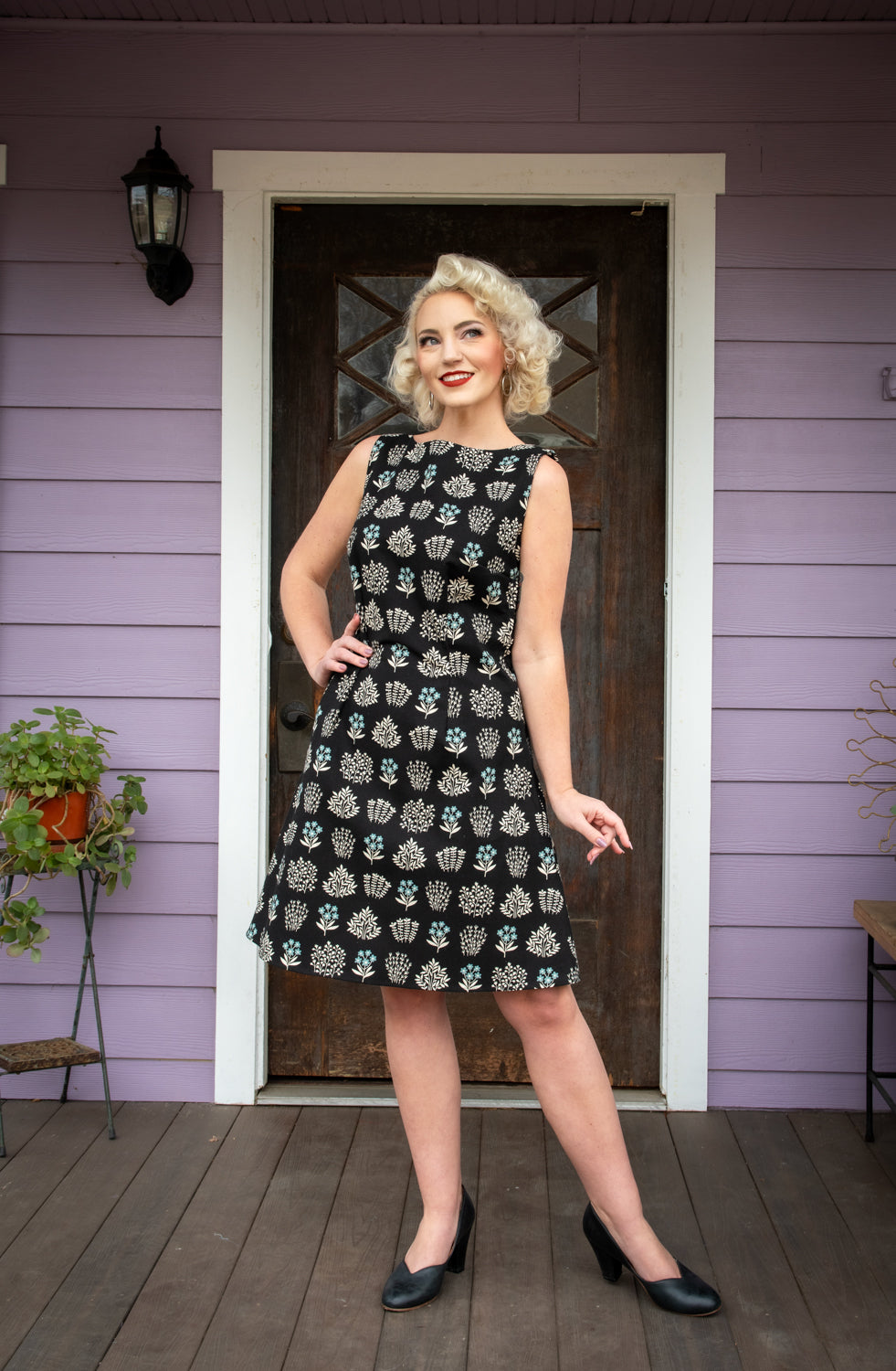 Nancy Shift Dress - Forget Me Not