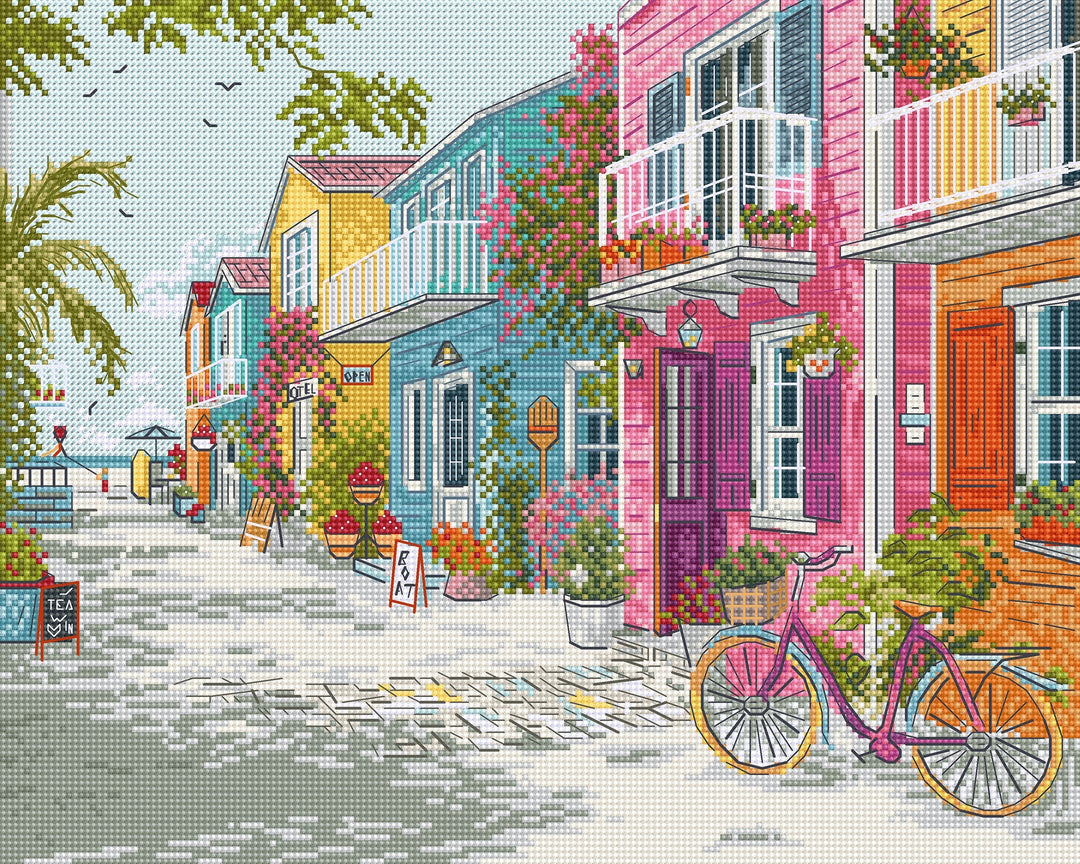 Seaside Harmony Counted Cross Stitch Kit by Letistitch L9963