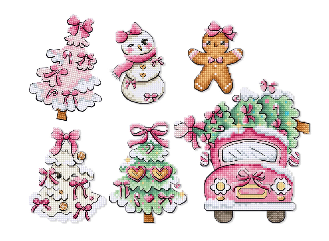 Sweetmas Ornaments Counted Cross Stitch Kit by Letistitch L9969
