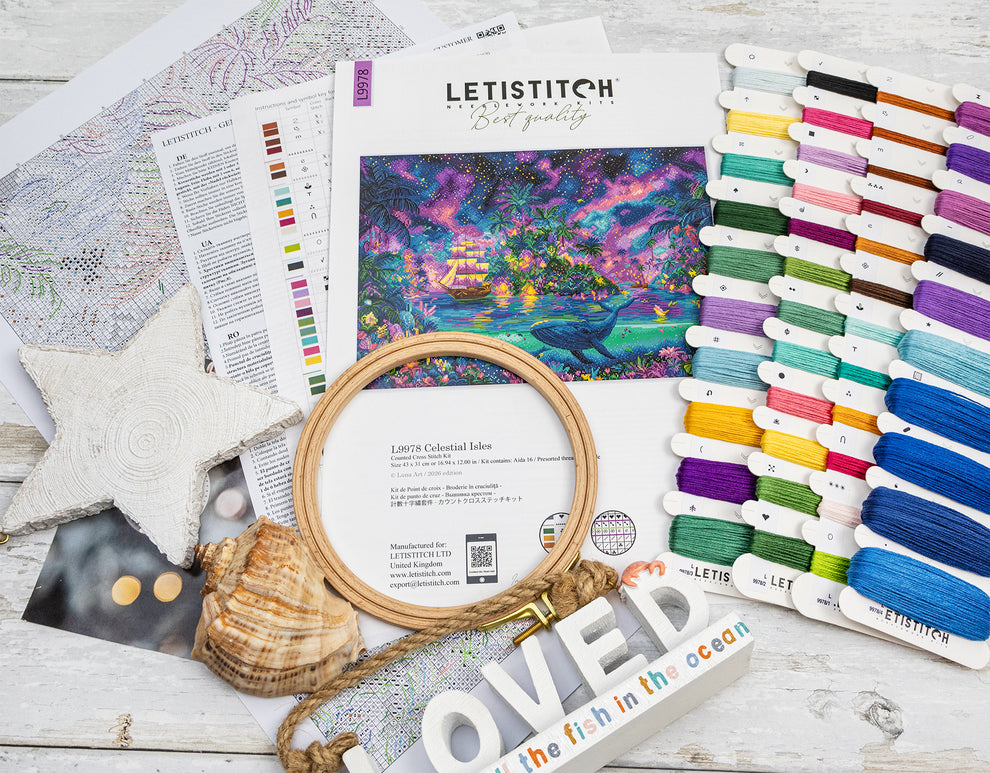 Celestial Isles Counted Cross Stitch Kit by Letistitch L9978