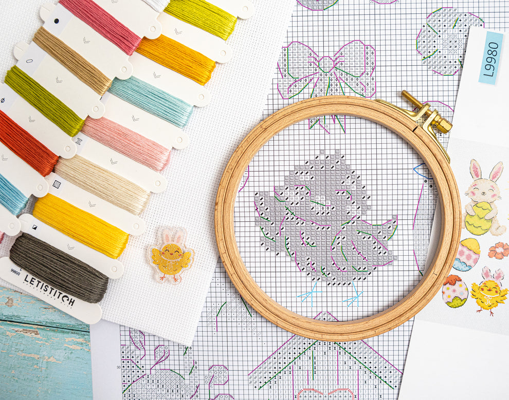 Easter Sampler Counted Cross Stitch Kit by Letistitch L9980