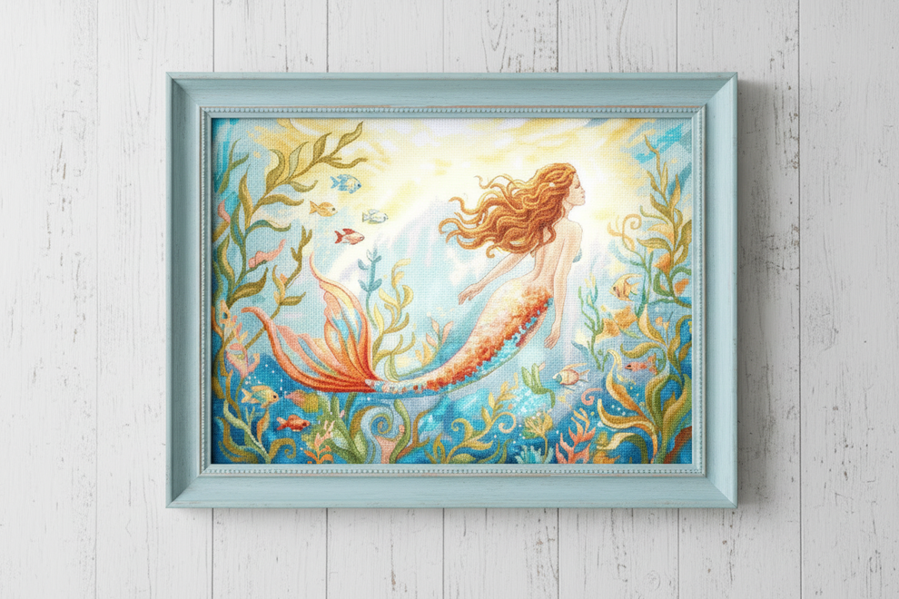 Mermaid Dreams Counted Cross Stitch Kit by Letistitch L9981