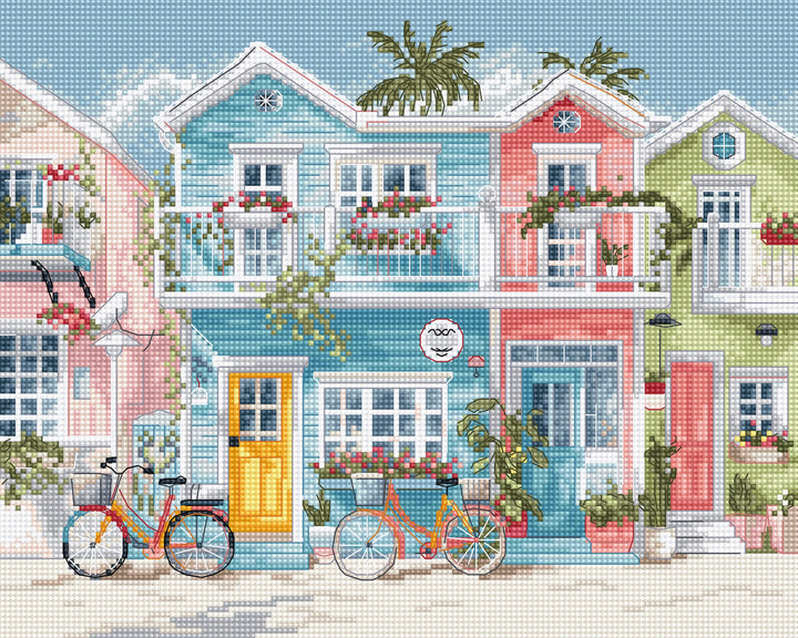 Beach Bliss Counted Cross Stitch Kit by Letistitch L9985