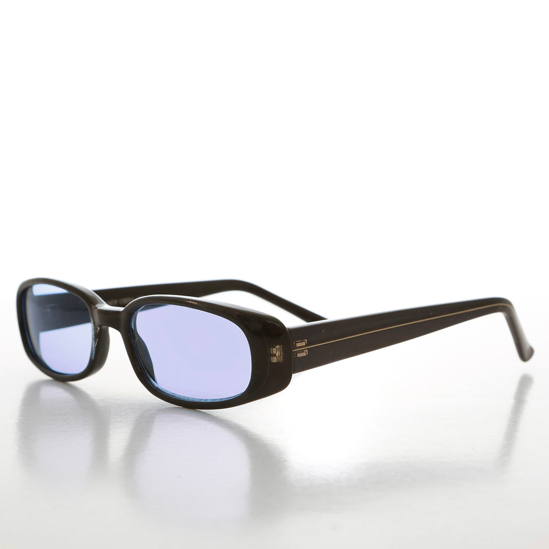 90s Mod Rectangular Sunglass Color Lens - Landis