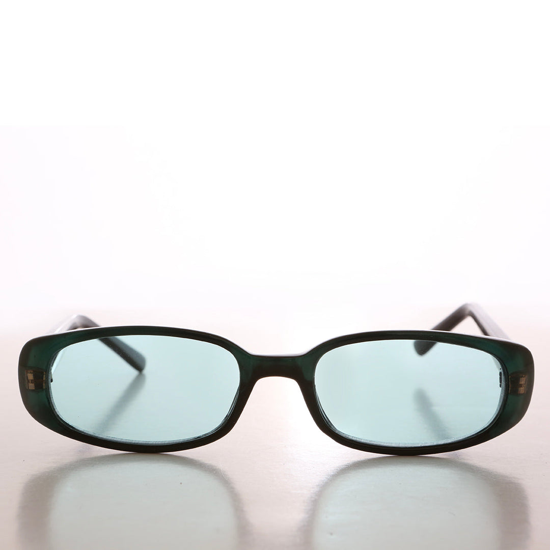 90s Mod Rectangular Sunglass Color Lens - Landis