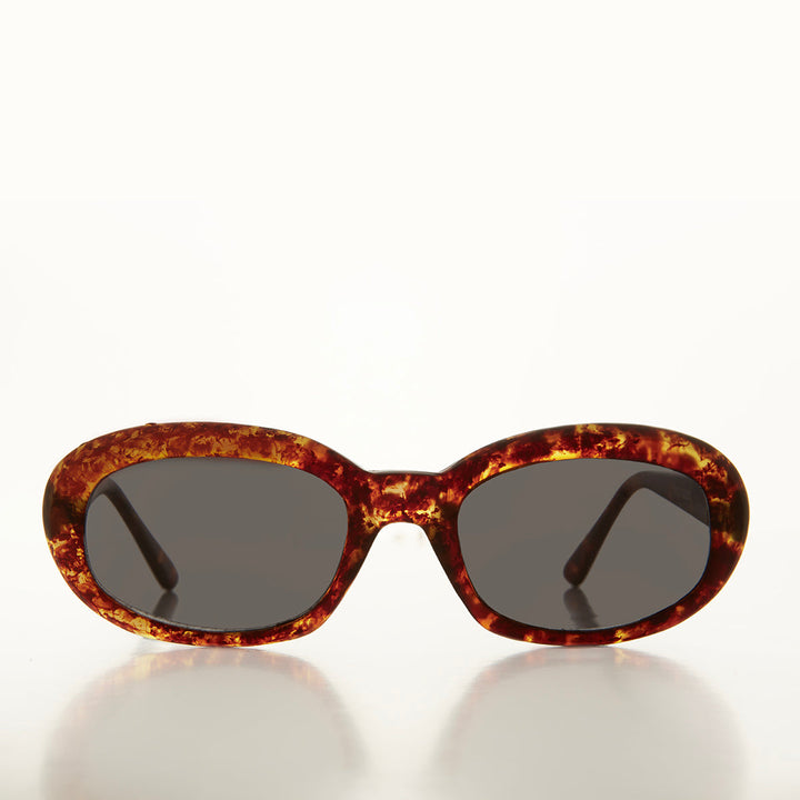 Mod 90s Oval Simple Sunglasses - Lilia