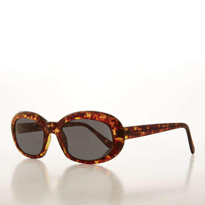 Mod 90s Oval Simple Sunglasses - Lilia