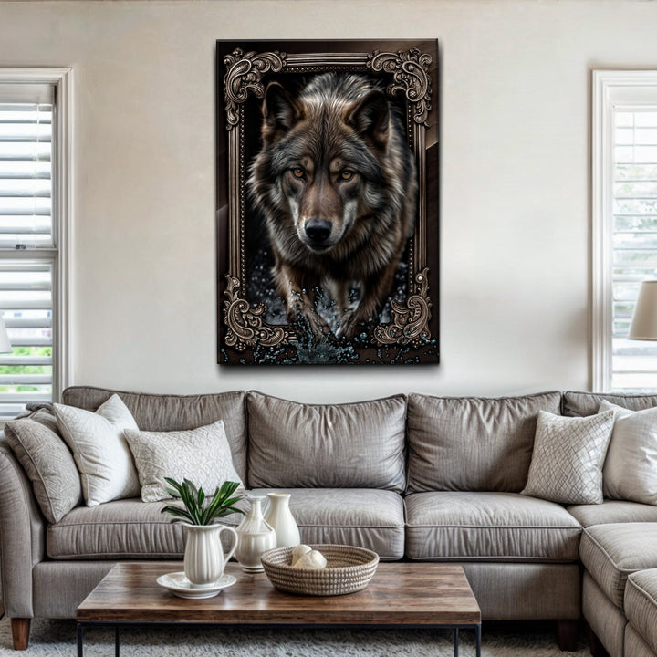 3D Wolf Wall Art II