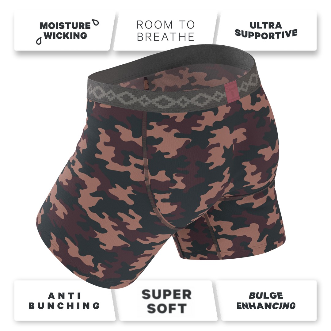 The Camo Corbina | La Matera x Shinesty Camouflage Ball Hammock® Pouch Underwear With Fly