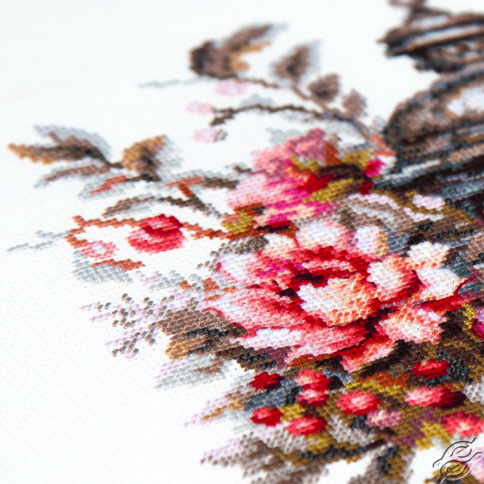 Lantern in Bloom Counted Cross Stitch Kit by Magic Needle 70-44