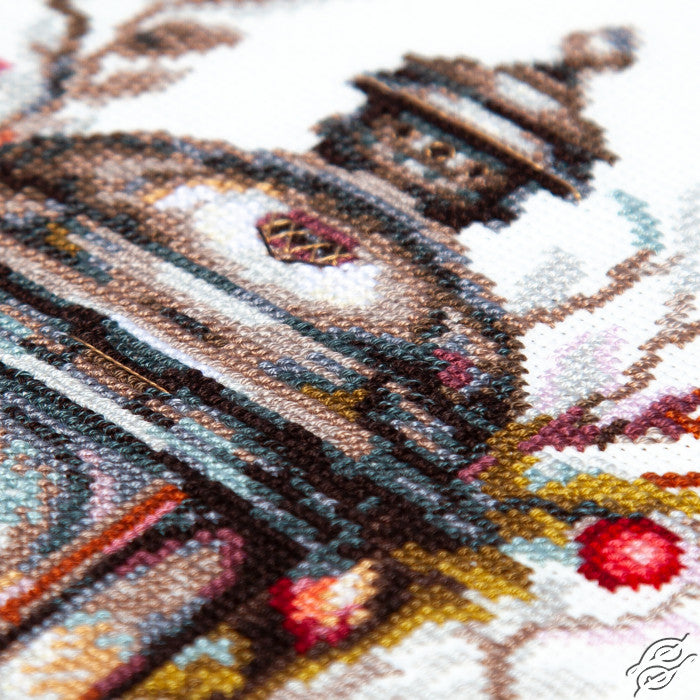 Lantern in Bloom Counted Cross Stitch Kit by Magic Needle 70-44