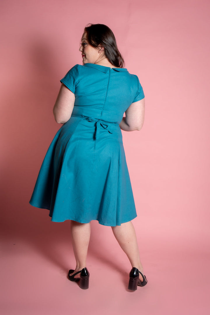 Beverly Dress- Lynette, Ocean