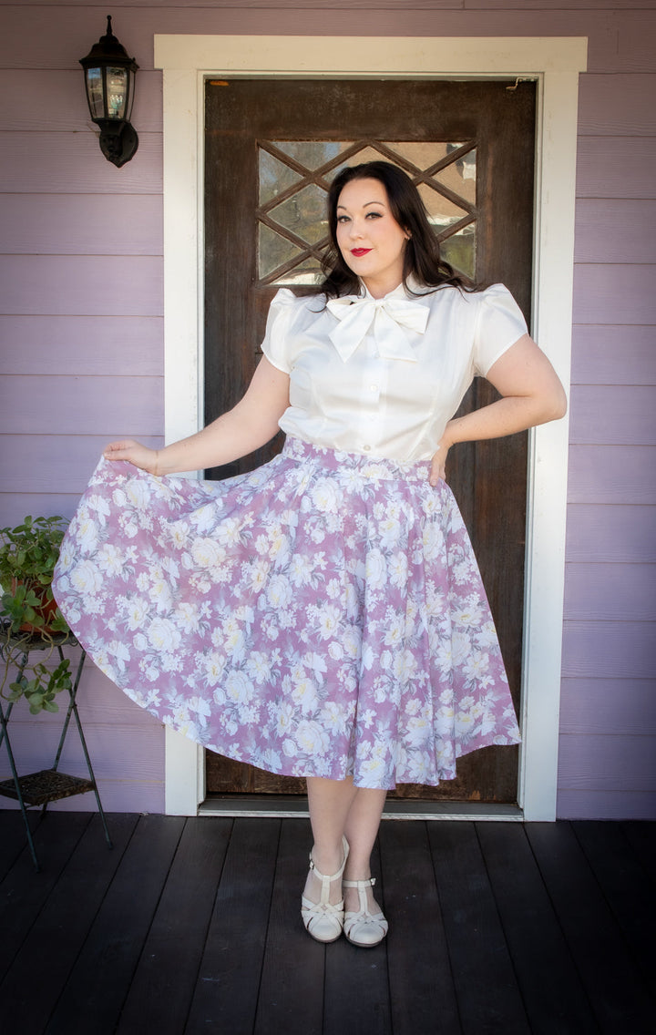Circle Skirt - Huntington Gardens, Mauve