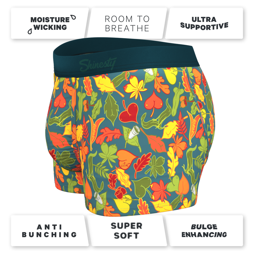 The Leaf Peeps | Naughty Leaves Ball Hammock® Pouch Trunks Underwear