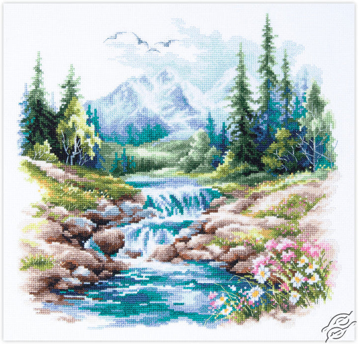 Life Flows Counted Cross Stitch Kit by Magic Needle 70-43