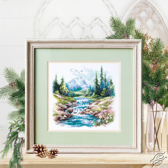 Life Flows Counted Cross Stitch Kit by Magic Needle 70-43