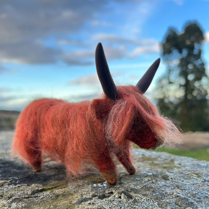 Felting Kit -  Highland Cow Small Kit Needle Felting Kit