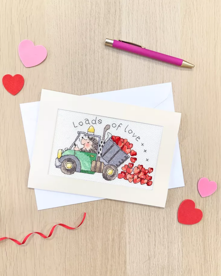 Loads of Love Greeting Card Counted Cross Stitch Kit by Bothy Threads XGC64