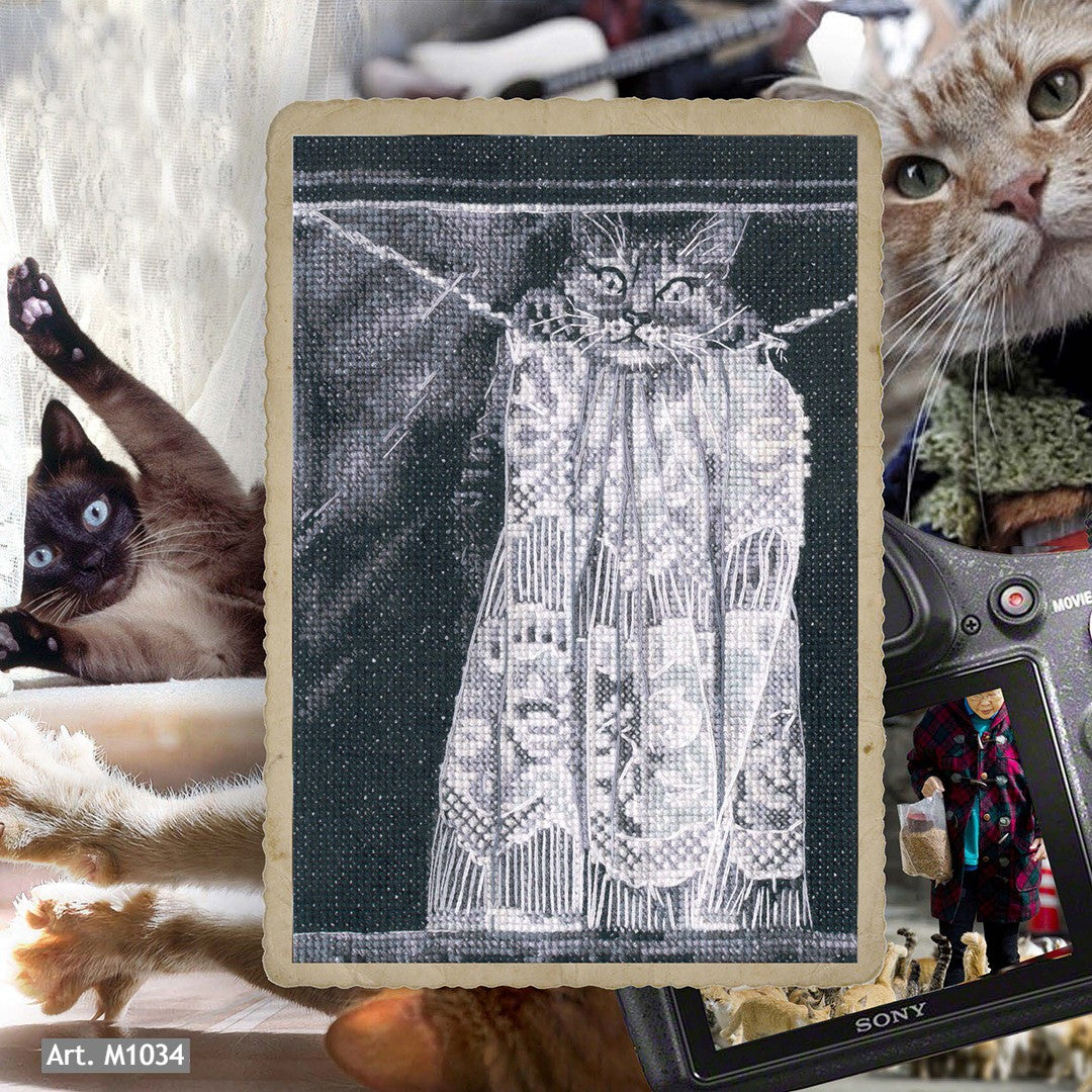 Cat pranks M1034 Counted Cross Stitch Kit