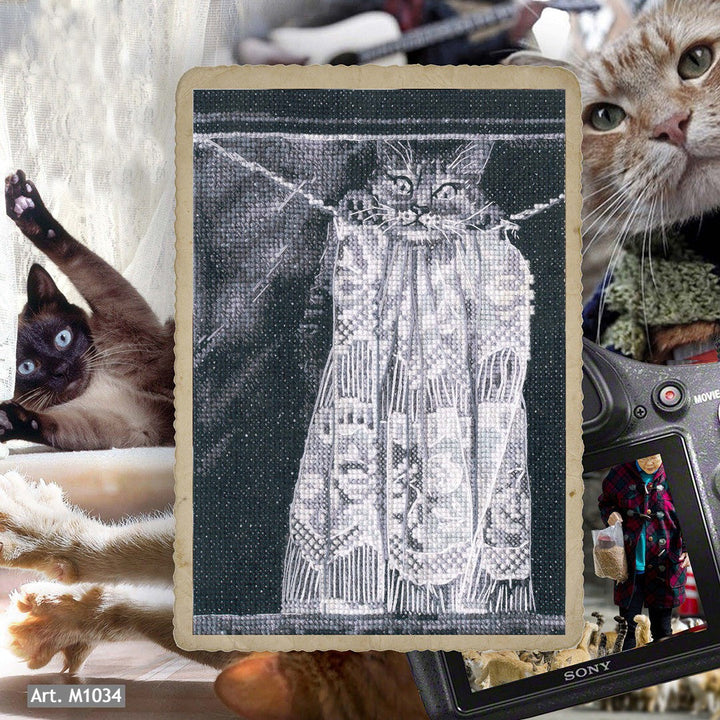 Cat pranks M1034 Counted Cross Stitch Kit