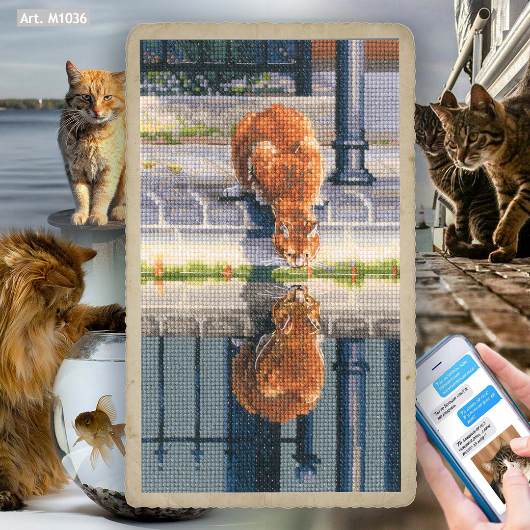 Everything seems upside down M1036 Counted Cross Stitch Kit