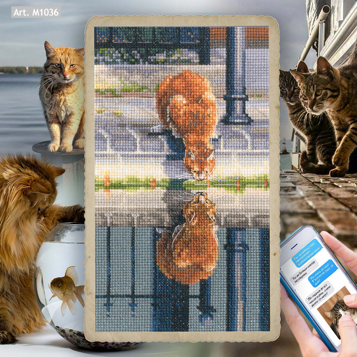 Everything seems upside down M1036 Counted Cross Stitch Kit