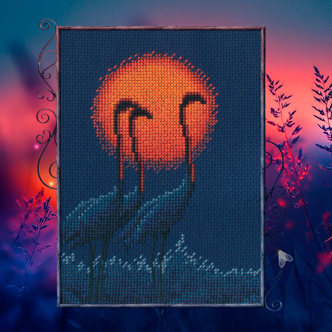 Red sun M1055 Counted Cross Stitch Kit