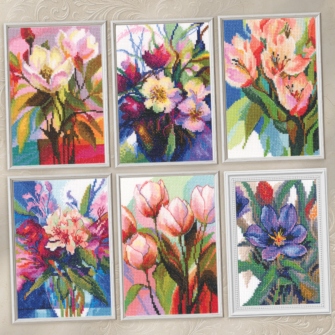 Palette of Emotions Counted Cross Stitch Kit by RTO M1090