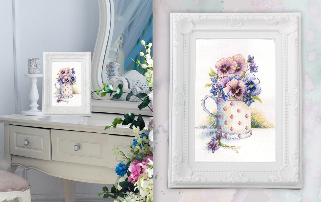 First violets M632 Counted Cross Stitch Kit