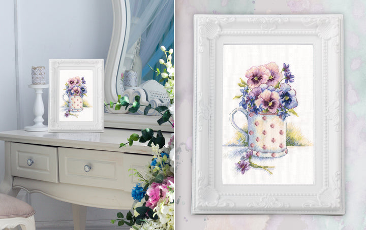 First violets M632 Counted Cross Stitch Kit