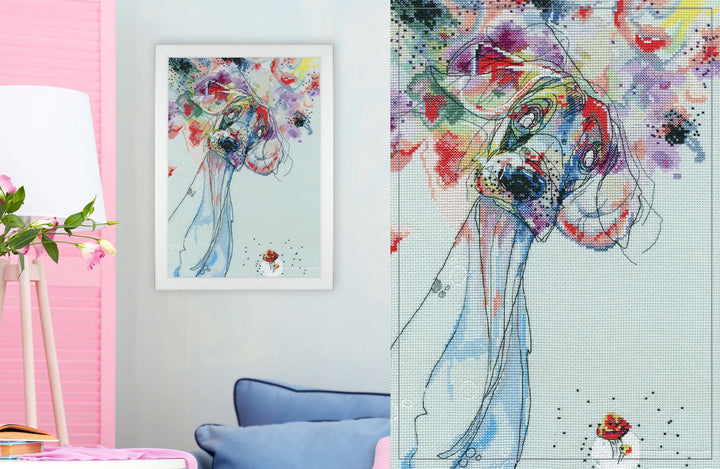 Color outside your lines M703 Counted Cross Stitch Kit