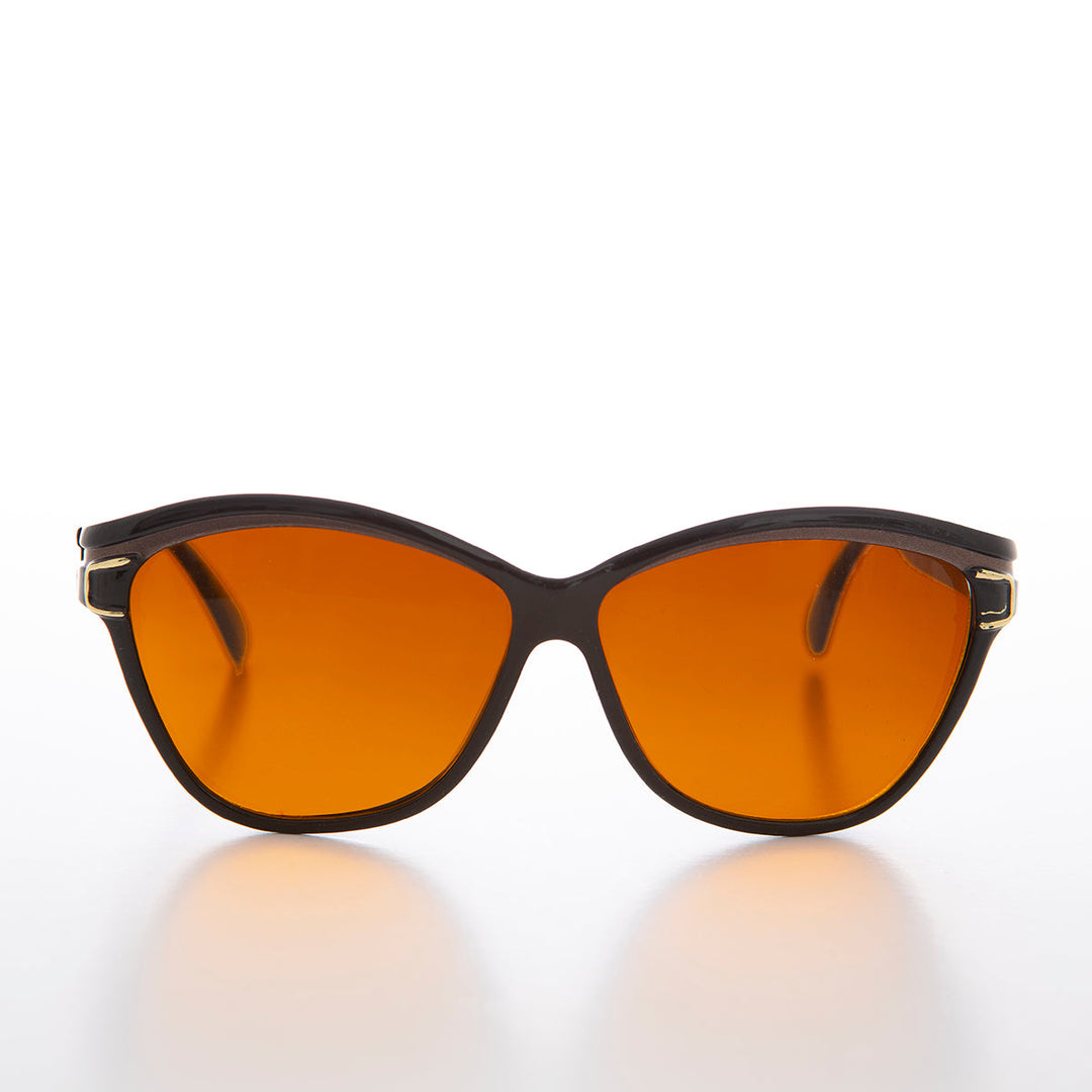 Chunky Black Frame Women's Deadstock Sunglass - Margot