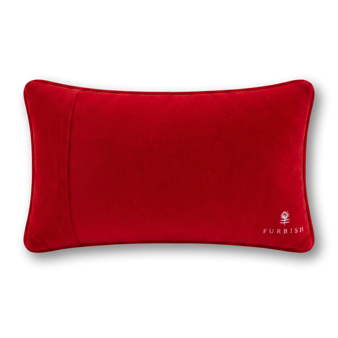Maybe Today Satan Needlepoint Pillow